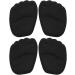 Medium Footed Cushions - Ergonomic Midfoot Support Insoles | Breathable Soft Cushions for High Heels Boots & Sneakers | 2 Pairs Black  - Buy Online on GoSupps.com