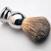 BOKIOESDE Metal Handle Shaving Brush | Badger Hair Beard Brush | Compact & Portable | Ideal for Travel & Grooming - Buy Online on GoSupps.com