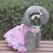 Luxury Dog Princess Dress - Tutu Skirt & Bowknot - Perfect for Weddings & Evening Events - Pink Dog Clothes for Little Girls - Buy Online on GoSupps.com