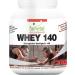 Fairvital | Whey 140 protein powder with BCAA - vanilla - biological value 140-1kg - whey protein without added sugar