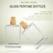 Enenes 8Pcs Glass Refillable Perfume Bottle Set - 30ml Square Gold Atomizer Container - Buy Online on GoSupps.com