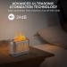 NEWYID Aromatherapy Diffuser with 5 Essential Oils, Flame Light, 3 Mist Modes, 4 Timers, Waterless Auto-Off, Dark Wood Essential Oil Diffuser for Home - Buy Online on GoSupps.com