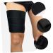 Buy Adjustable Thigh Brace & Compression Sleeve | Thigh Support & Protective Cover - 81X20X0.5CM - Black | International Shipping Available - Buy Online on GoSupps.com