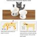 FOREYY Raised Ceramic Cat Food and Water Bowl Set with Anti-Slip Stand - Stress-Free, Backflow Prevention, Dishwasher & Microwave Safe - White - Buy Online on GoSupps.com