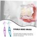 Foytoki 2-Piece Prosthesis Cleaning Brush Set | Tools for Braces & Prosthesis Care | Effective Toothbrush for Prosthesis Cleaning - Buy Online on GoSupps.com