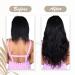 Hetto Real Hair Whip Extensions - 50cm 100g Remy Black Human Hair for All Hair Types - Buy Online on GoSupps.com