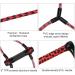 Obcursco Wakeboard Rope with EVA Handle - Ideal for Water Ski, Wakeboard, Kneeboard - 2 Section Red & Black - Buy Online on GoSupps.com