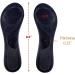 CB 4 Pairs Suede Sponge Invisible Slim Insoles for Women's Shoes - Ball of Foot Pain Relief, Arch Support - 3/4 Length - Black & Off-White Set - Buy Online on GoSupps.com