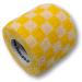 Lisacare Self -adhering fixing bandage - 4 rolls 5cm wide - dog association for pets & horses - medical device - huge color & motif selection (KARO YELL) KARO Yellow 4 -Set