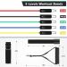 Resistance Bands Exercise Bands Resistance Bands for Working Out Work Out Bands with Handles for Men and Women Fitness Strength Training Home Gym Equipment (Colorful) - Buy Online on GoSupps.com
