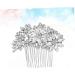 Ipetboom Bridal Headdress Hair Comb Silver Headpiece Bride Insert Comb Wedding Headpiece for Bride Empty Metal Pans for Makeup Silicone Ear Covers Tiara Miss Rhinestones Hair up - Buy Online on GoSupps.com