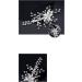 BSLVWG Flower Bride Wedding Hair Comb Slides Silver Crystal Hair Piece Bridal Hair Accessories for Women and Girls - Buy Online on GoSupps.com