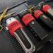 Clipper Grip SGR50 Professional Barber Grippers by Supreme Trimmer | 5 Piece Non-Slip Clipper Grips Barber Sleeve for Clipper Trimmer & Shaver | Red - Buy Online on GoSupps.com