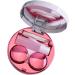 Autoecho 5-in-1 Portable Contact Lens Case Set with Mirror - Cute Hot Pink Travel Kit for Daily Use & Outdoors - Buy Online on GoSupps.com