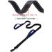 DDSCOLOUR Heavy Duty Dog Leash 5-6ft Long with Double Traffic Handle Reflective Perfect for Medium large dog leash strong Double Handle Lead Greater Control Safety Training (Black+Blue) 5 feet Black+blue - Buy Online on GoSupps.com