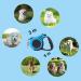 Retractable Dog Leash for All Sizes - 3m Blue Extendable Leash for Small Medium & Large Dogs - Buy Online on GoSupps.com