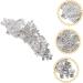 DOITOOL Rhinestone Hair Clip Crystal Headpiece Bridal Barrette Clip Girls Barrettes for Hair Silver Hair Clips Goody Hair Clips for Women Dipper Bride France Abs The Flowers - Buy Online on GoSupps.com