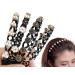LadayPoa Pearl Floral Hairbands 4pcs Faux Pearl Rhinestones Hair Bands Wavy Vintage Flower Beaded Hair Accessories for Women Girl(4pcs-B)