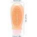 Leakage-Proof Silicone Travel Bottles with Massage Brush - Portable Shampoo & Toiletries - Non-Slip Handle - Perfect Travel Storage Solution - Buy Online on GoSupps.com