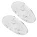 SPORTS WORLD VISION Eyeglass Nose Pads Screw-in Silicone Teardrop Shape Pack of 2 Pairs 17mm 2 Pairs 17mm Screw Seat