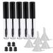FRCOLOR Frcolor 5 x 10ml Reusable Mascara Tubes with Eyelashes Magic Wand and Transfer Pipettes for Castor Oil