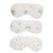 Healeved Sleeping Mask 3pcs Cover Comfortable Sleeping Fluffy Office Women Furry Colorful Protectors Kids Lightweight for Elastic Blindfold Night and Eye Girls Masks Satin Shade Supple Pig Mask