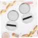 POPETPOP 2pcs Box Loose Powder Box Makeup Powder Puff Compact Powder Case 5g Powder Case Take a Bath Sample 7.5x7.5cm Silver - Buy Online on GoSupps.com