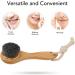 Manual Scrub Facial Brush Manual Face Cleansing Brush Blackhead Removal Wooden Long Handle Exfoliating Deep Cleansing for Travel - Buy Online on GoSupps.com