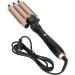 5 in 1 Curling Wand Set Interchangeable Barrel Heat Protective Glove Instant Heat Up Curling Iron Rose Gold - Buy Online on GoSupps.com