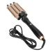 5 in 1 Curling Wand Set Interchangeable Barrel Heat Protective Glove Instant Heat Up Curling Iron Rose Gold