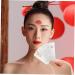 BELLIFFY 1 Set Hanfu Forehead Patch Facial Painting Stencils Birth Stencil Face Paint White Pvc - Buy Online on GoSupps.com