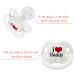Shop LittleForBig Large Shield Pacifier Generation II - I Love Daddy 4-Pack | Adult Size International Shipping Available - Buy Online on GoSupps.com