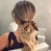 Bartosi Bow Hair Scrunchies - Rabbit Bunny Ear Hair Bands for Women - Pack of 4 Black Leopard - Fashion Hair Accessories - Buy Online on GoSupps.com