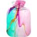 Bright Ink Hot Water Bottle 1L - Smoke Marble Plush Cover | Perfect Winter Heater for Kids & Adults - Buy Online on GoSupps.com