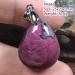 Natural Ruby Zoisite Pendant - Rare Red & Green Crystal Jewelry for Luck Love & Wealth - AAAA Quality Silver Beads - Buy Online on GoSupps.com