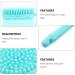 Healifty Silicone Handle Cleaner Brush - Shower Exfoliator & Back Massager | Double-Sided Body Scrub for Kids | Portable Bath Skin Brushing Tool - Sky-blue - Buy Online on GoSupps.com