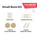 Hawwwy Hair Bun Maker Kit - Easy Fast Tool for Women, Girls, Kids - Gold Large Donuts, Snap & Roll, Spin Pins - Blonde - Buy Online on GoSupps.com