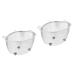 Alipis 2 Pcs Drain Basket Filter Strainer Triangular Sink Basket for Kitchen Metal Basket Hanging Dishcloth 19X13X10CMx2pcs Silverx2pcs