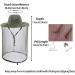 ZffXH Head Net Safari Hat with Mosquito Netting - Army Green - Buy Online on GoSupps.com