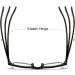 Bezax Retro Round Frame Wooden Grain Reading Glasses +1.0 to +3.0 | Blue Light Blocking for Presbyopia | Stylish & Comfortable Black +2.00 - Buy Online on GoSupps.com