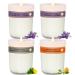 4 Pack Candles for Home Scented, Aromatherapy Candles Gift for Women, 30 oz 210 Hour Long Lasting Jar Candles, Soy Wax Candles Set for Birthday Mother's Thanksgiving Christmas Day Present Glass Jar Candles-A 4