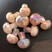 Natural Crystal Rough Home Decoration 10pcs Natural Gold Plating Flower Agate Quartz Mushroom Cherry Blossom Agate Crystal Buttom Mushroom Healing Chakra Stones 10pcs High 18mm - Buy Online on GoSupps.com