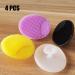 Silicone Facial Cleansing Brush Set - 4 Pack Multicolor | Face Scrubber for Deep Cleaning, Exfoliating, Blackhead & Acne Removal - Buy Online on GoSupps.com