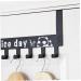 PRETYZOOM Over Door Clothes Hanger Rack Hook up On The Door Coat Rack medium Black - Buy Online on GoSupps.com