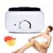 Wax warmer set built -in thermal safety control and removable pot 6 hard wax beans with different taste home waxing for women/men wax hater (white honey) white honey