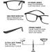 Teraise Reading Glasses for Men & Women - Anti-Blue Light Stylish Comfortable & Robust Computer Glasses with Feather Hinge | 1.0x Full Frame Black - Buy Online on GoSupps.com