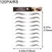 120 Pairs Eyebrow Tattoos Stickers Eyebrow Water Transfers Stickers Hair-Like Waterproof Eyebrow Stickers for Brow Grooming Shaping black - Buy Online on GoSupps.com