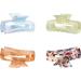 HAYHOI 4PCS Leopard Print Hair Claw Clips - Stylish Hair Accessories for Women and Girls - Celluloid French Butterfly Jaw Grip Pin - Ideal for Thick, Thin, Curly, Straight, and Long Hair - Buy Online on GoSupps.com
