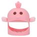 Silicone Chick Shape Baby Teether with 2 Teether Stems - Cherry Powder Color - Daytime and Nighttime Teething Relief - Cute and Safe Chew Toy - Buy Online on GoSupps.com