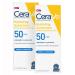 CeraVe 100% Mineral Sunscreen Spf 50 | Face Sunscreen With Zinc oxide & Titanium Dioxide for Sensitive Skin | 2.5 Oz 2 Pack 2.50 Ounce (Pack of 2)